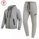 Heather Grey Medium Men's Tech Fleece Hoodie & Jogger Set (Sizes, S to 3XL)